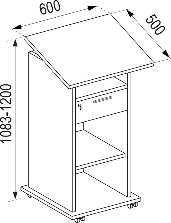 Produktbild VCM Standfuss Tisch Beamer Projektor Neta (Tisch)