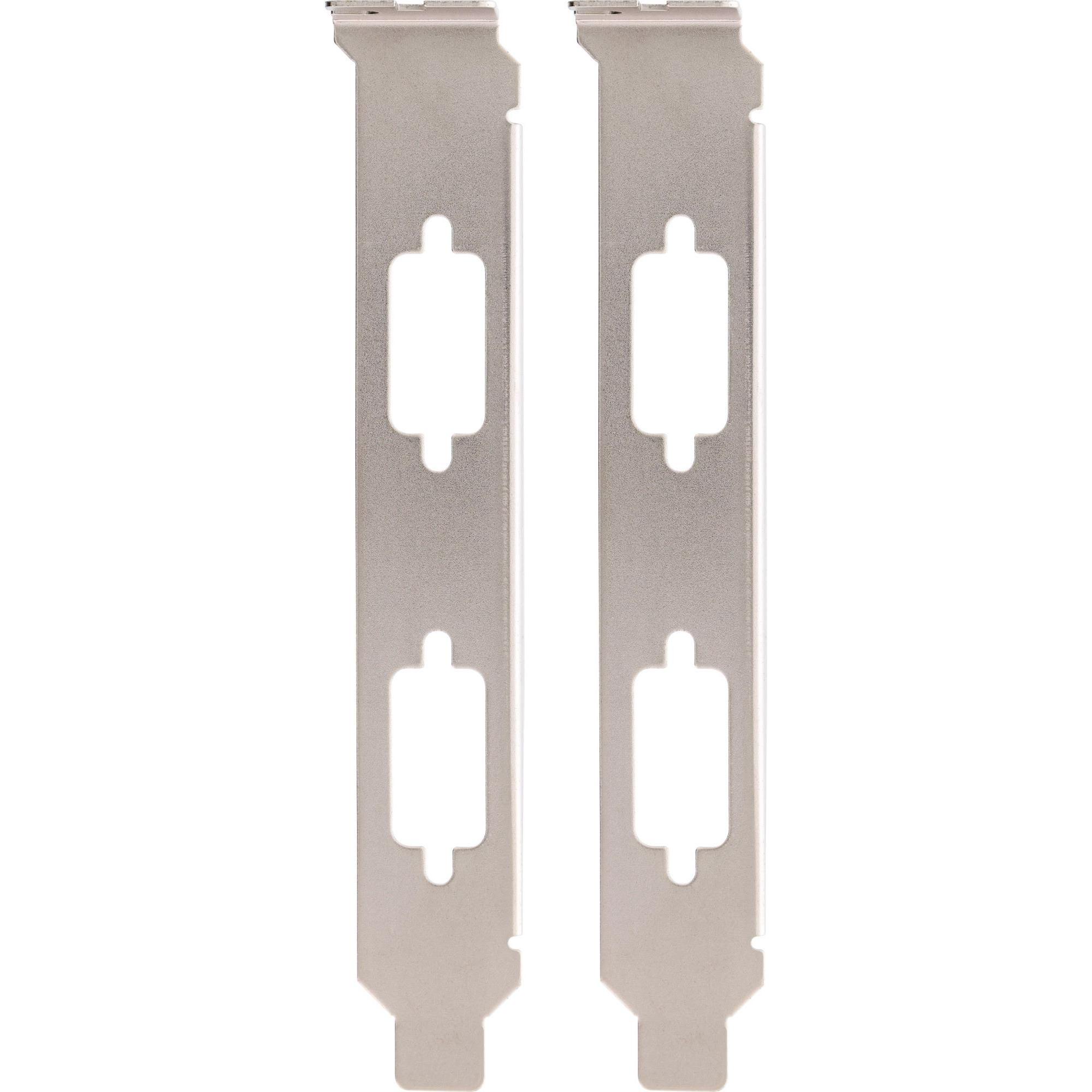 Thumbnail - InLine Slotblech, zur Befestigung von 2x 9pol. Sub D Stecker oder Buchse, 2er Pack, PC Gehäuse Zubehör