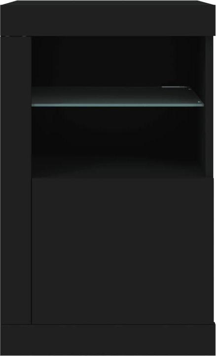 Actual product image vidaXL Side cabinet with LED lights black (41 x 37 x 67 cm)