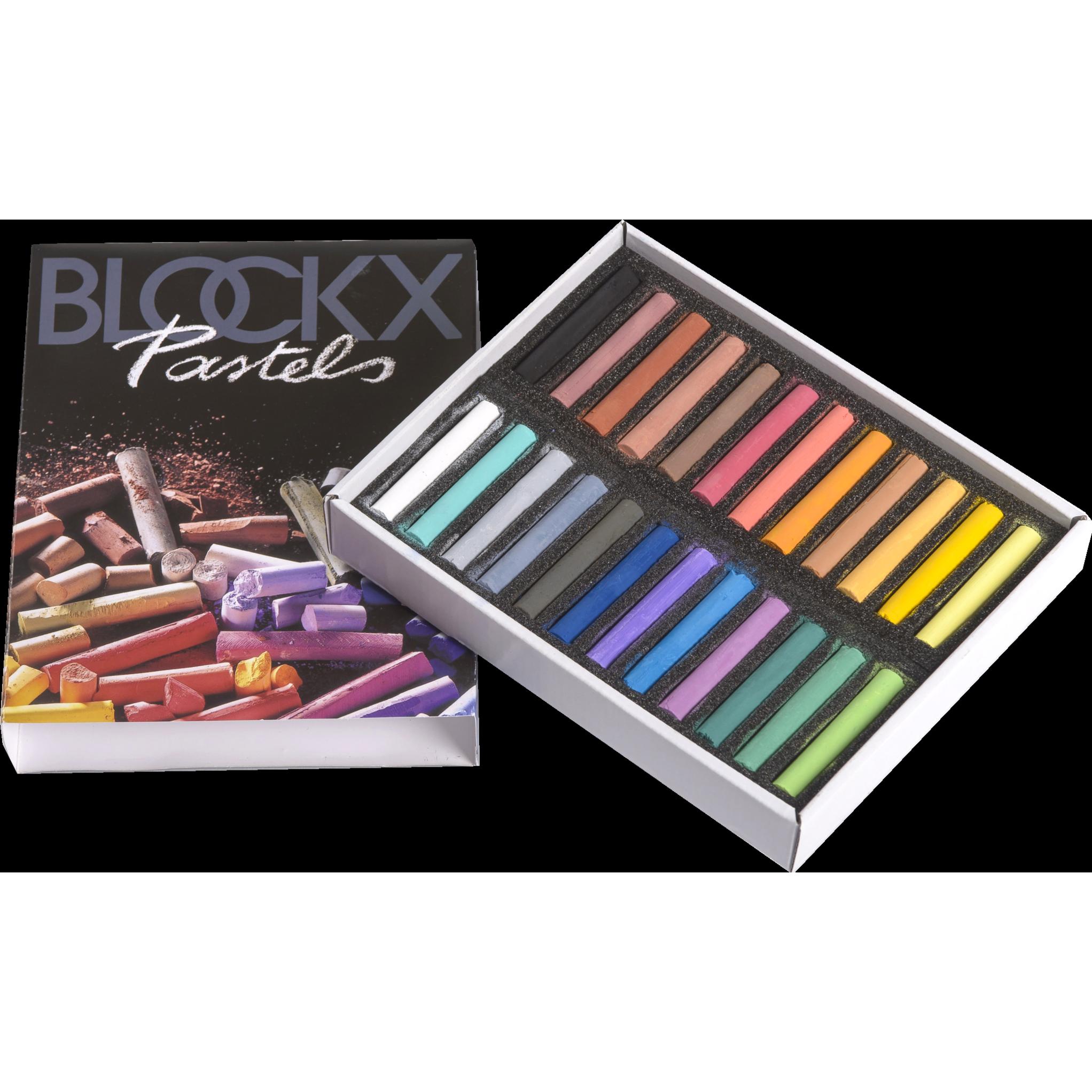 BlockX, Malstifte, Etui 24 Pastelle - Sortiert (120 x)