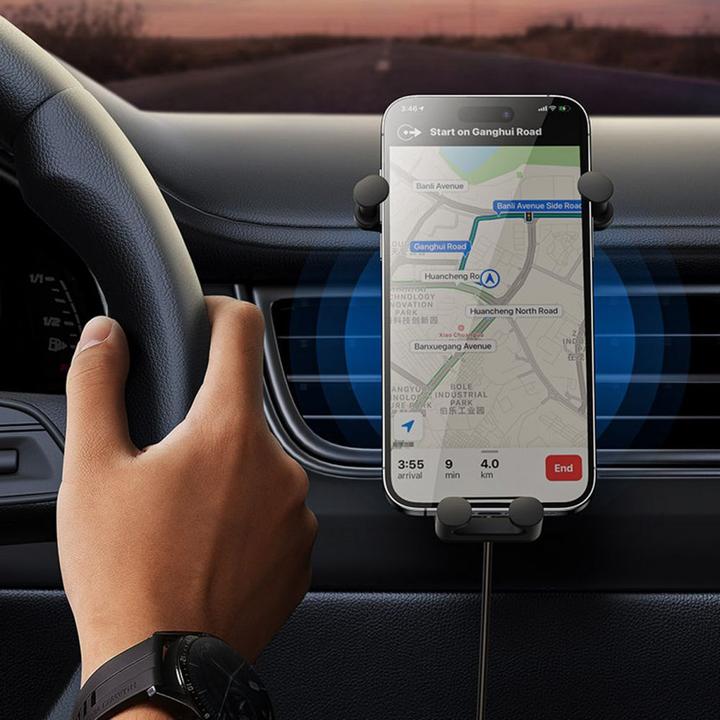 Produktbild Baseus Stable Gravitational Wireless Charging Car Mount Pro 15W (black)