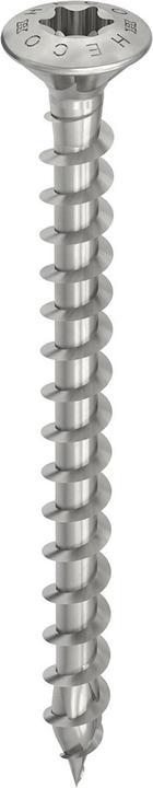Actual product image Heco TOPIX-plus A2 4,0 x 30, Linsensenkkopf mit Frästaschen, HECO-Drive, Variables Vollgewinde, blan