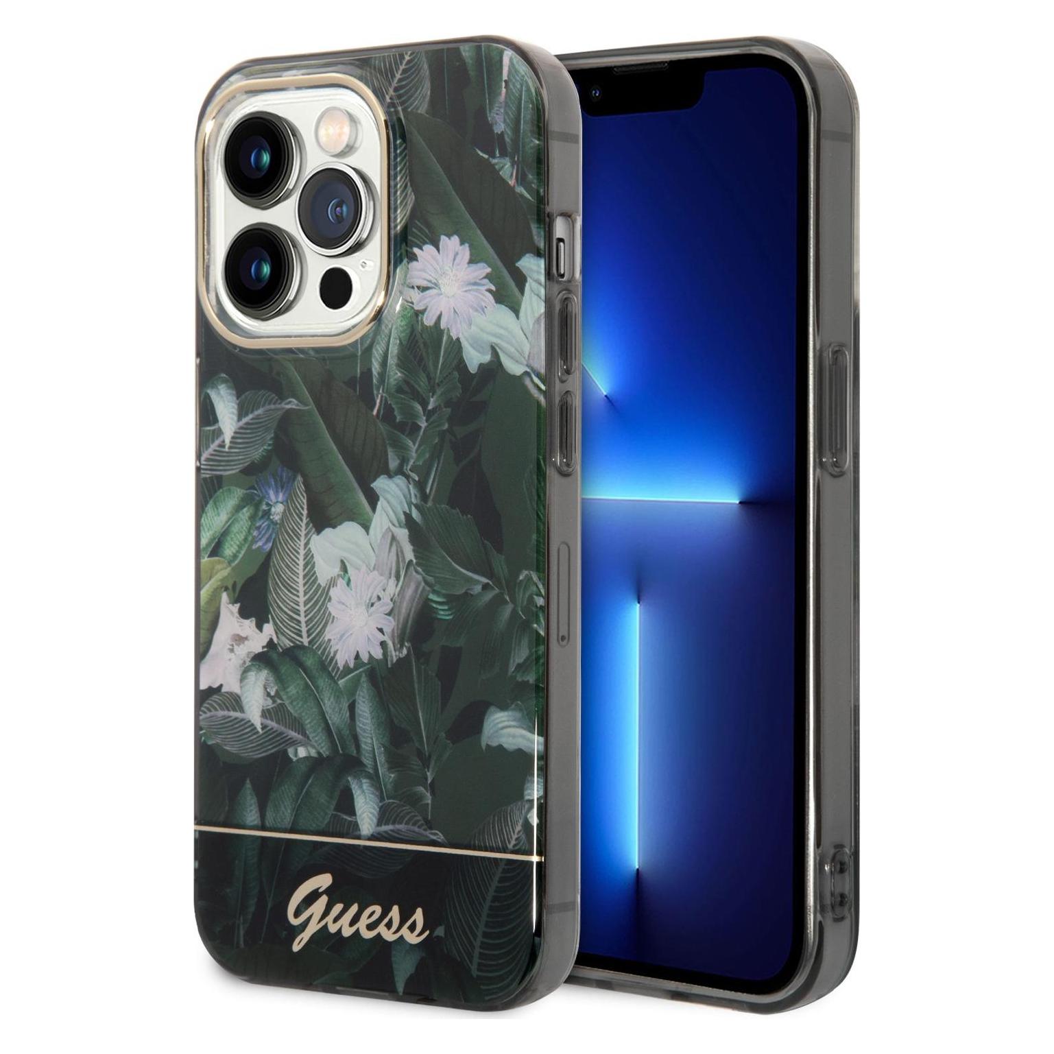 Guess Hard Case (Apple IPhone 14 Pro), Smartphone Hülle, Grün