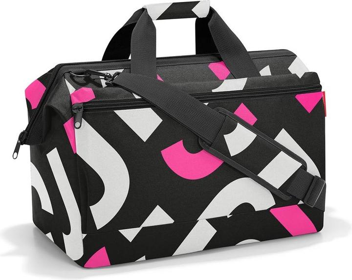 Actual product image reisenthel Allrounder L Pocket Bold Signature pink - Versatile doctor's bag for travel, work and (Case)