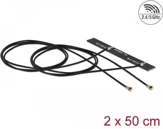 Actual product image Delock MHF 4L WLAN-AC Double Antenna (Wi-Fi)