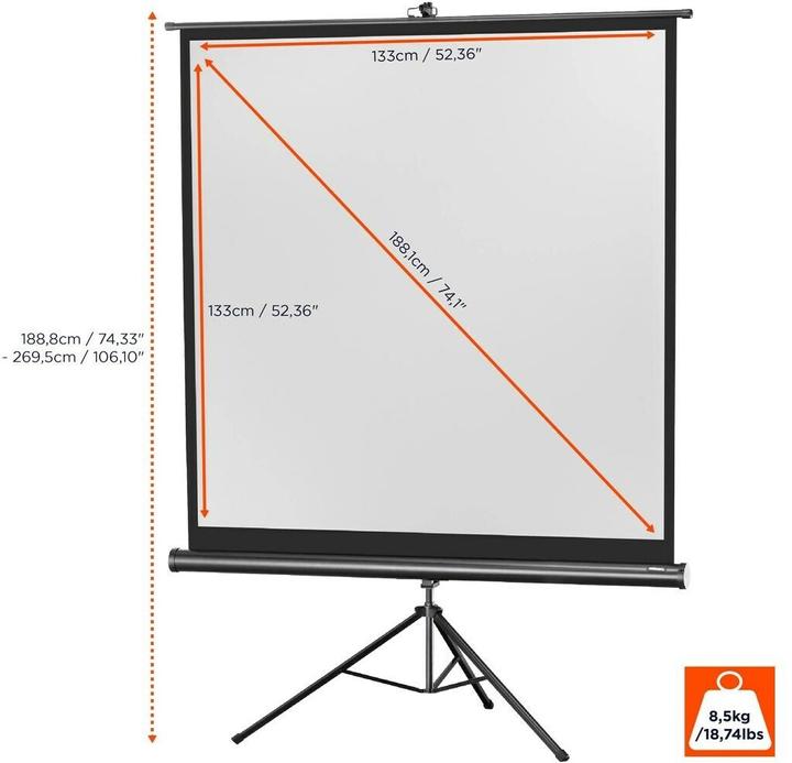 Produktbild Celexon Eco Stativ, Leinwand, 1:1 (74.02", 1:1)
