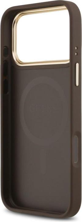 Produktbild Guess PU Leather Peony Pattern Case für Apple iPhone 17 Pro Max - brown (Apple iPhone 17 Pro Max)