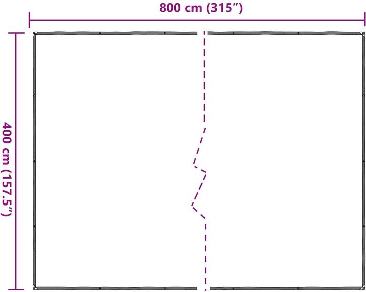 Produktbild vidaXL Outdoor-Planen (8 x 4 m)