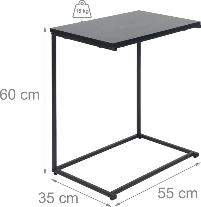 Image du produit Relaxdays Table d'appoint (35 x 55 x 60 cm)