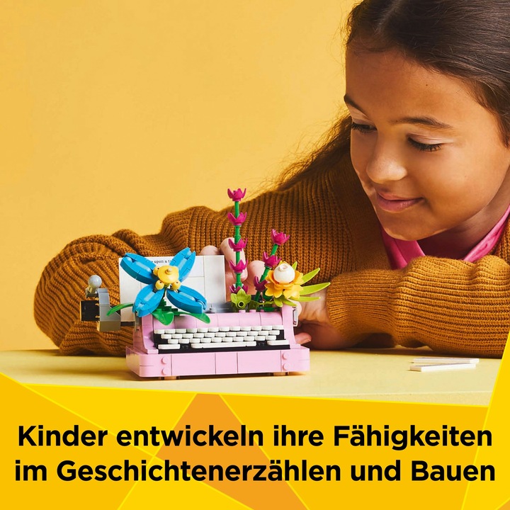Produktbild LEGO Schreibmaschine mit Blumen (31169, LEGO Creator 3-in-1)