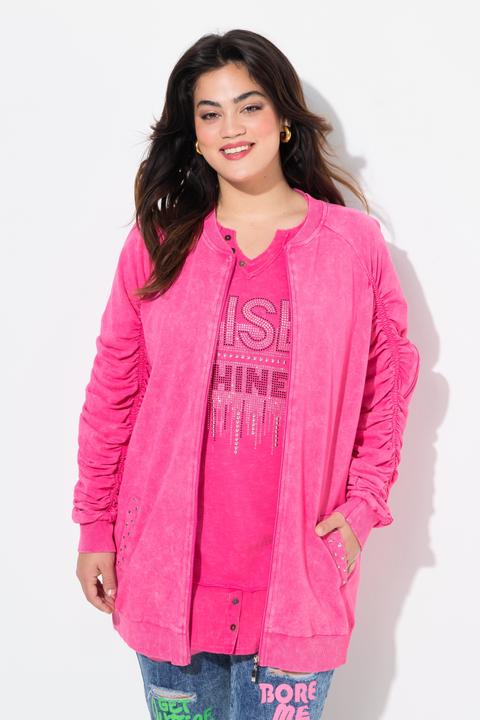 Produktbild Angel of Style Sweatjacke, Ärmel mit Raffungen, Vintage Look (52)
