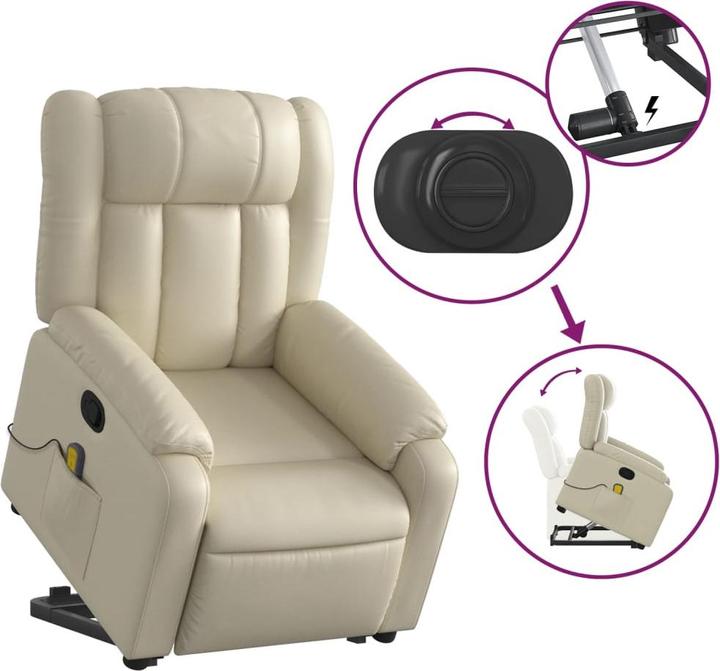 Produktbild vidaXL Massagesessel mit Aufstehhilfe