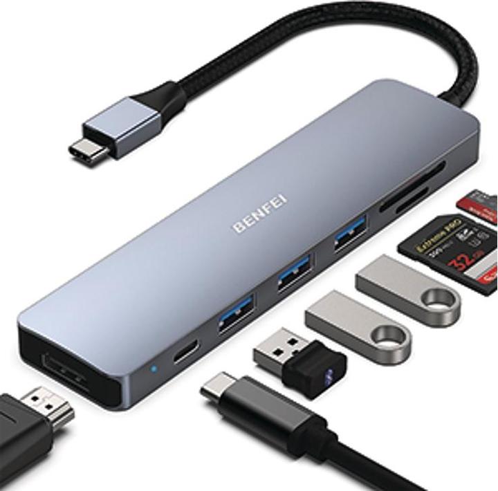Benfei 100W USB-C HUB 7-in-1 (USB-C)