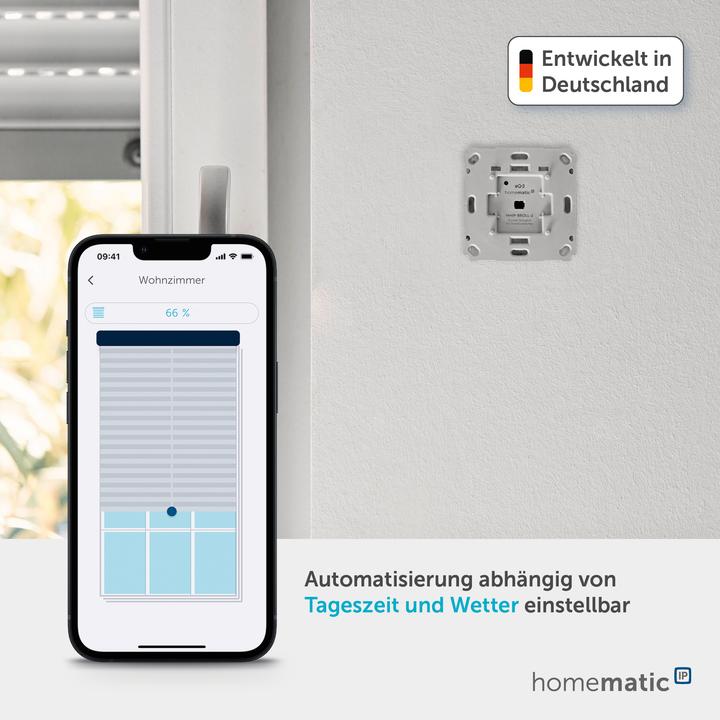 Actual product image Homematic IP Roller shutter actuator for brand switches (Shutter actuator)