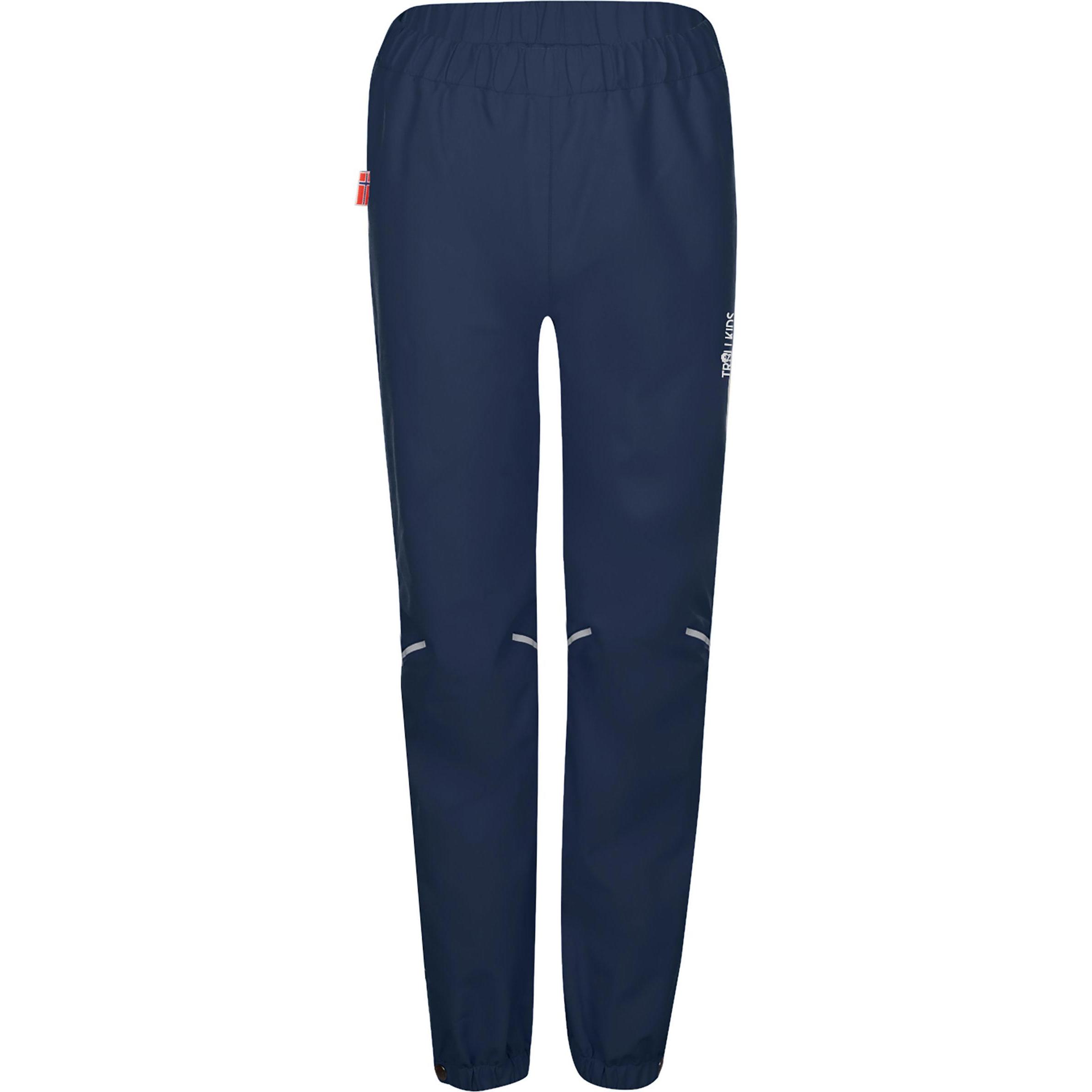 Trollkids, Unisex, Outdoorhose, Trondheim Hose (128), Blau, 128