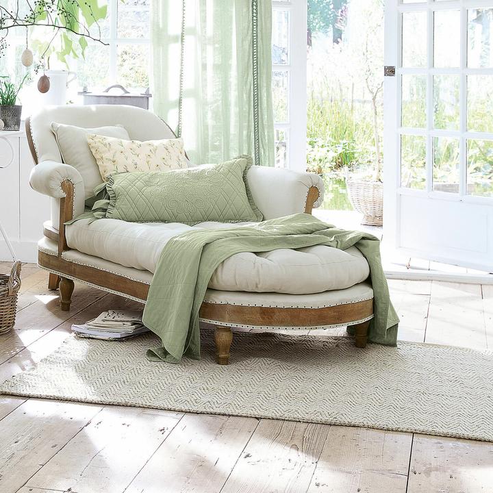 Image du produit Loberon Plaid Lentilly vert (170 x 130 cm)