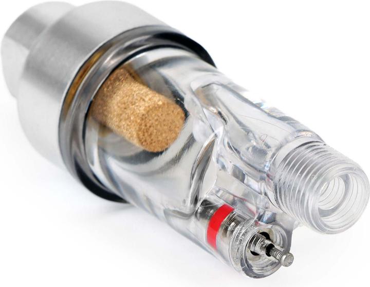 Actual product image Wiltec Spare Part Airbrush Compressor Mini Air Filter and Water Separator 9.51 mm (1/8") Guns