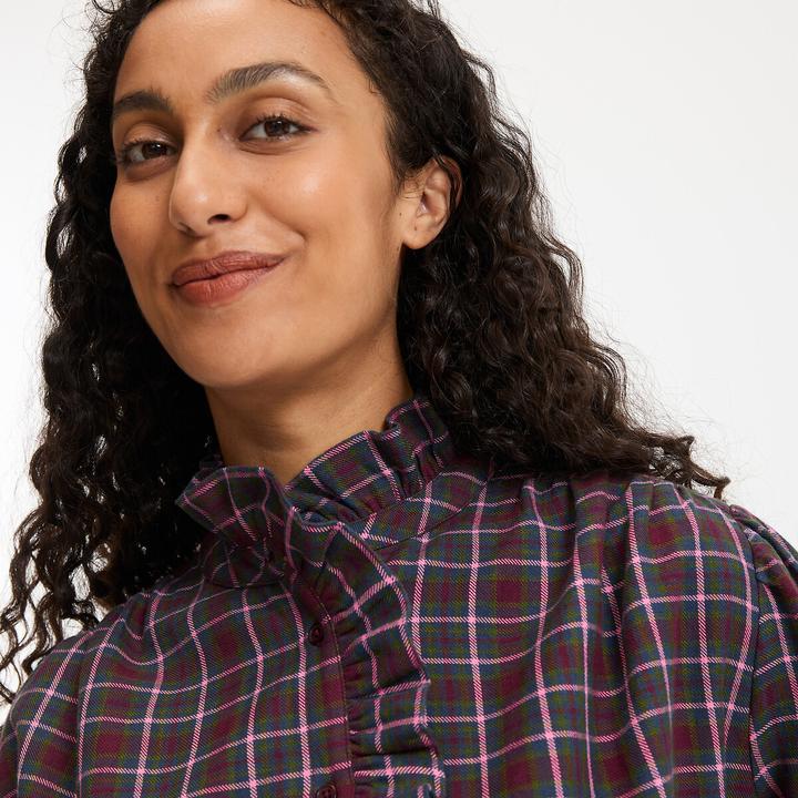 Immagine prodotto La Redoute Collections Kariertes Hemd mit viktorianischem Kragen (48)