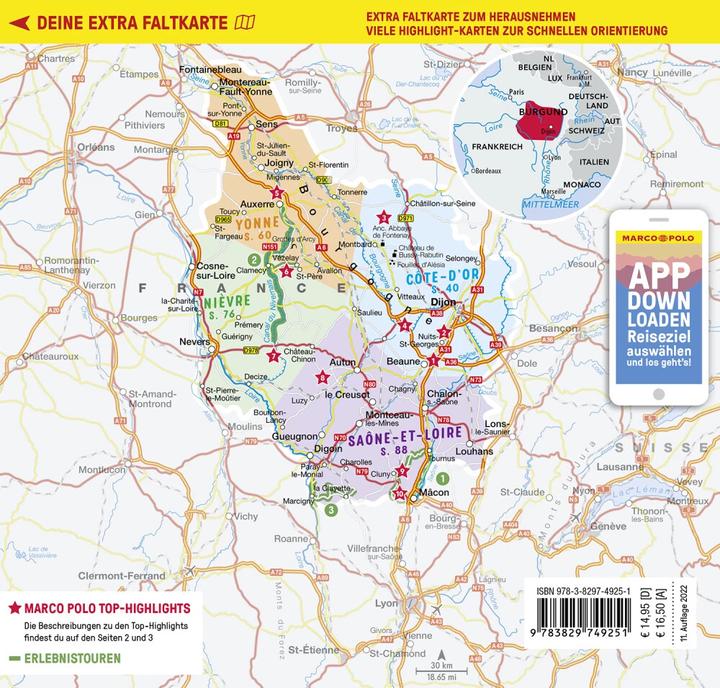 Produktbild Reiseführer Burgund (Deutsch, Felicitas Schwarz Grammon, Manfred Görgens, Klaus Simon, 2022)