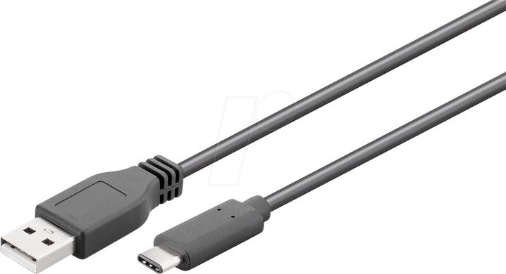Produktbild Goobay USB-C™ Kabel USB 3.1 Generation 2, 3A, schwarz, 0.5 m (0.50 m, USB 3.1, 20 W)