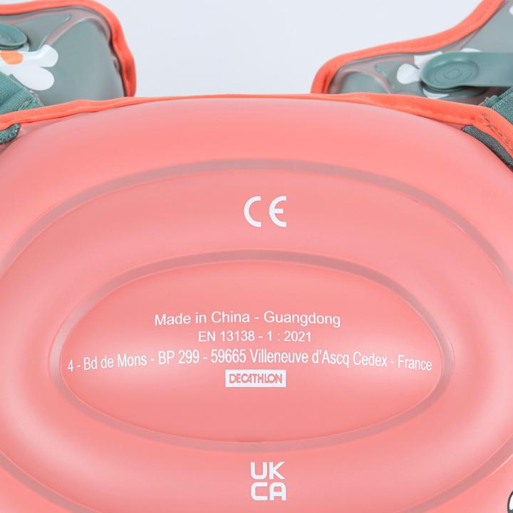 Image du produit Nabaiji Bracelets de piscine progressifs pour enfants - Tiswim imprimé fleurs kaki