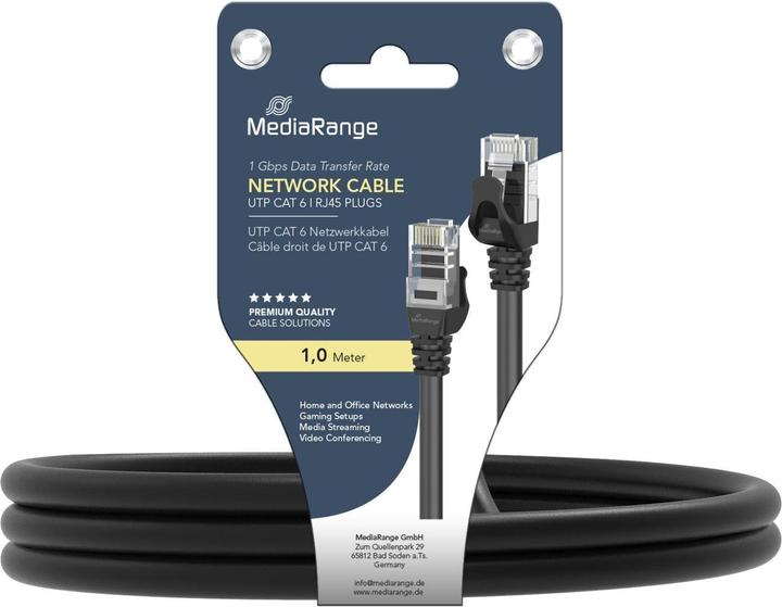 Produktbild MediaRange RJ-45 - RJ-45 (S/FTP, CAT6, 1 m)