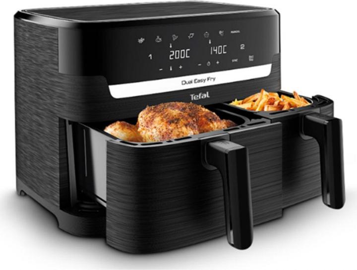 Productafbeelding Tefal EY901N Dual Easy Fry Essential, zwart