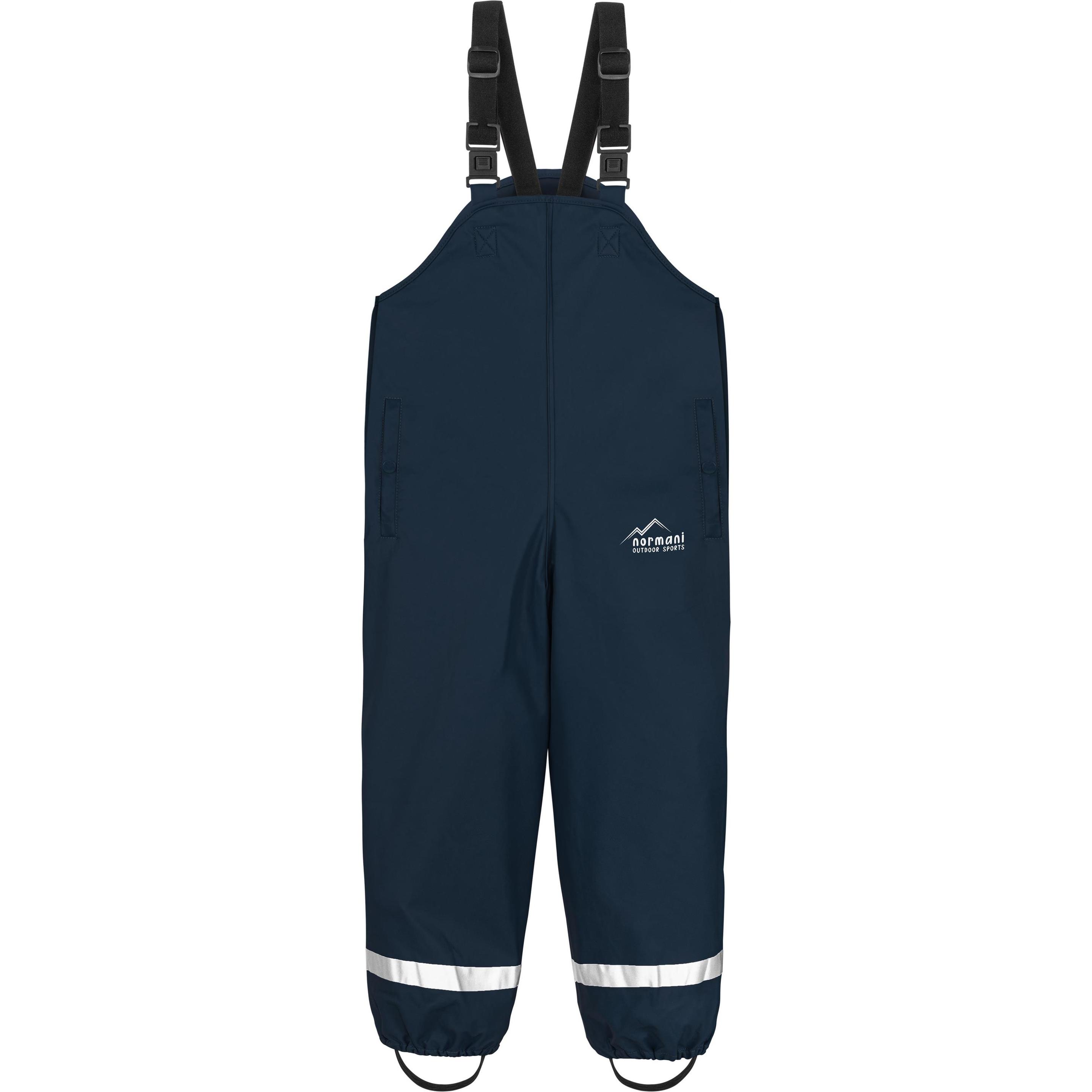 Normani, Herren, Outdoorhose, Baby Regenhose mit Hosenträgern 'Skjolden' - 9263 (92), Blau, 92