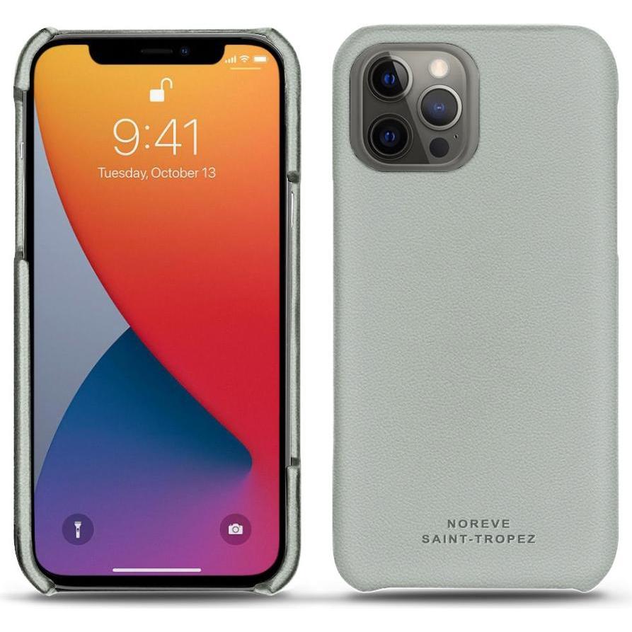 Noreve Lederschutzhülle (Apple iPhone 13 Pro), Smartphone Hülle, Grau