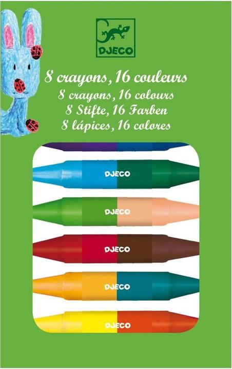 Produktbild Djeco Wachsmalkreiden Farben (Mehrfarbig, 8 x)