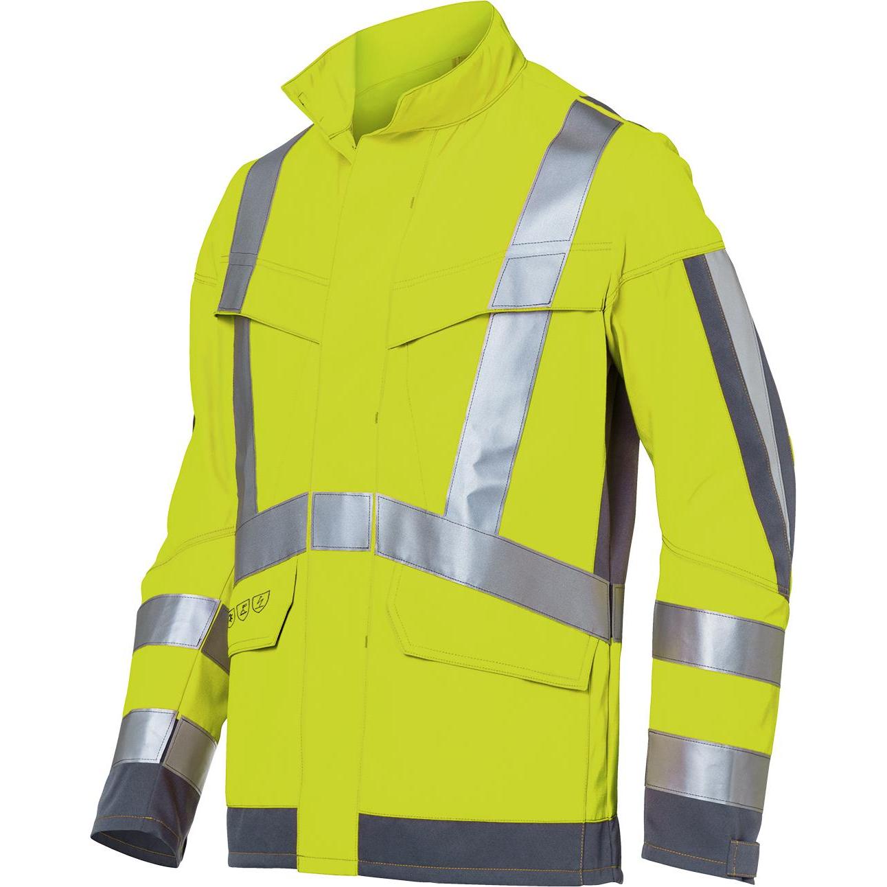 Kübler, Arbeitsjacke, Jacke PROTECTIQ HIGH VIS ARC1 PSA 3 warngelb/anthrazit Form 1393 Grösse 58 (58)