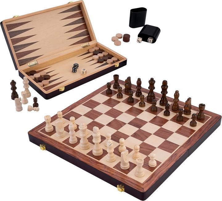 Image du produit Engelhart Schach/Backgammon Holzspiel-Set