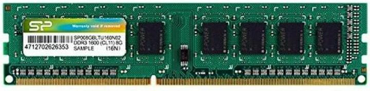 Produktbild Silicon Power SP008GBLTU160N02 (1 x 8GB, 1600 MHz, DDR3-RAM, DIMM)