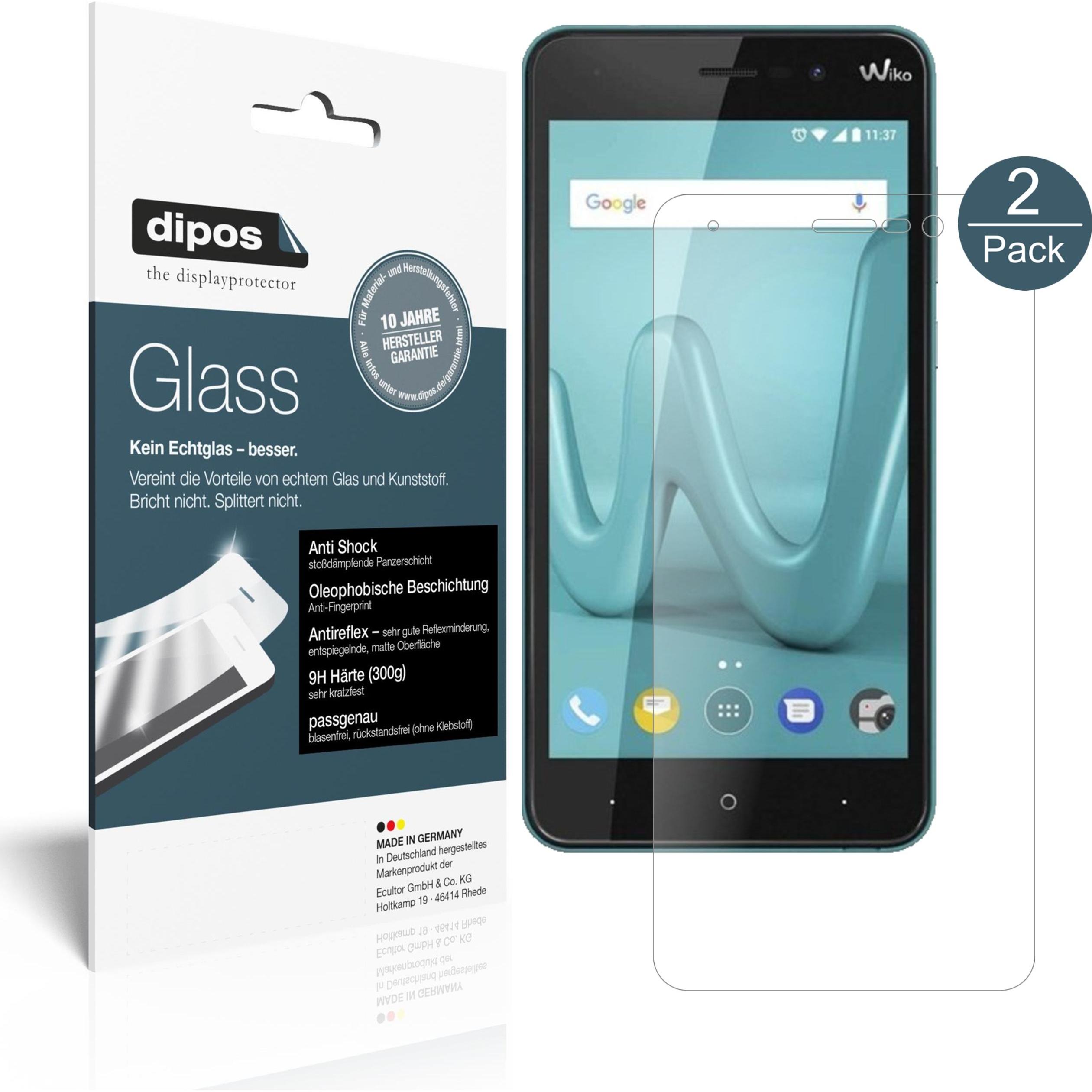 Dipos Displayschutz Anti-Shock (1 Stück, Wiko Lenny 4 Plus), Smartphone Schutzfolie, Transparent
