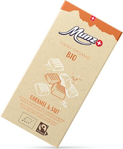 Image du produit Munz Barre de chocolat Organic Caramel & Salt 100 g (100 g)