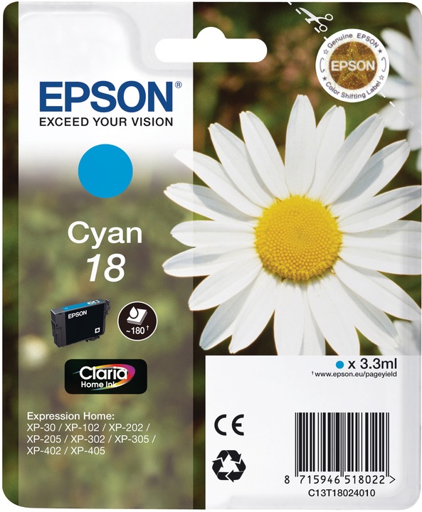 Actual product image Epson 18 Claria Home (C)