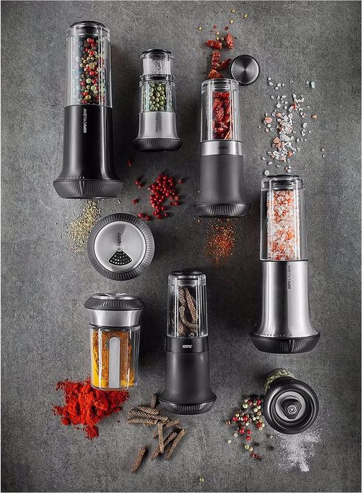 Produktbild GEFU Salz- oder Pfeffermühle L schwarz X-Plosion (Pfeffer, Salz)