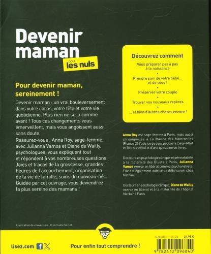 Actual product image Devenir maman pour les nuls (French, Roy Anna, Vamos Julianna, Wailly Diane de, 2024)