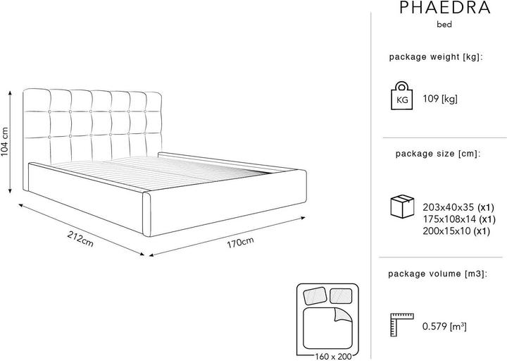 Image du produit Micadoni Phèdre (160 x 200 cm)