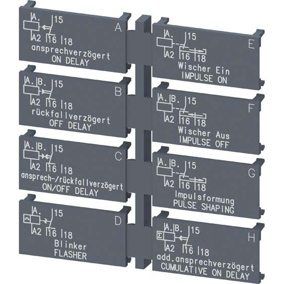 5x Siemens, Energiemessgerät, Codierungsschild Zubehör 3RP2901-0A