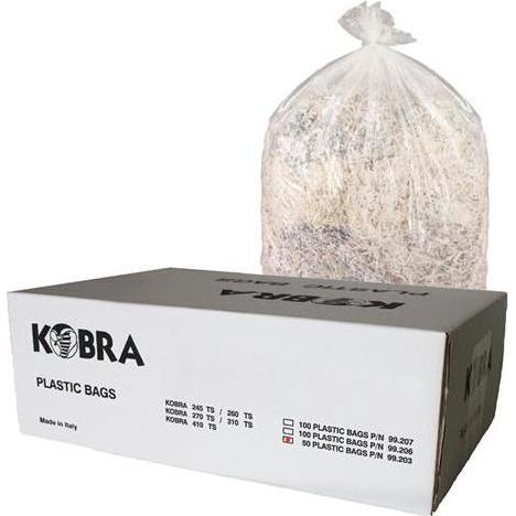 Kobra Sacchetti di plastica (20 pezzi) di 430 TS, Sacchi dell'immondizia, Trasparente