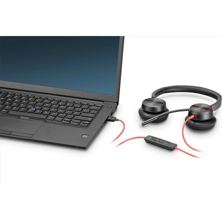 Thumbnail - Poly Blackwire 8225 (Kabelgebunden, USB-A), Office Headset, Schwarz