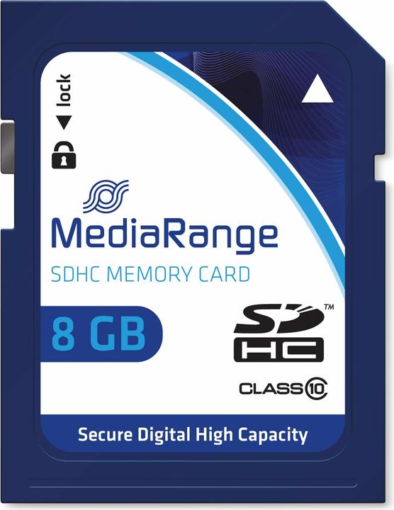 Immagine prodotto MediaRange Scheda di memoria flash (8 GB, SDHC, U1)