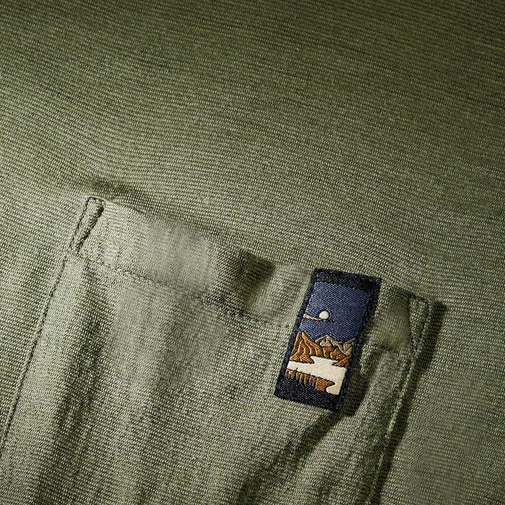 Actual product image Simond Merinoshirt Herren kurzarm 100 % Merinowolle - khaki (XXL)