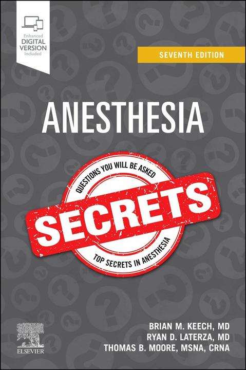 Immagine prodotto Anesthesia Secrets (Inglese, Brian M. Keech, Ryan D. Laterza, Thomas B. Moore, 2025)