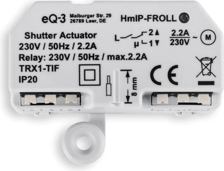 Produktbild Homematic IP Rollladenaktor - Unterputz (Rolladenaktor)