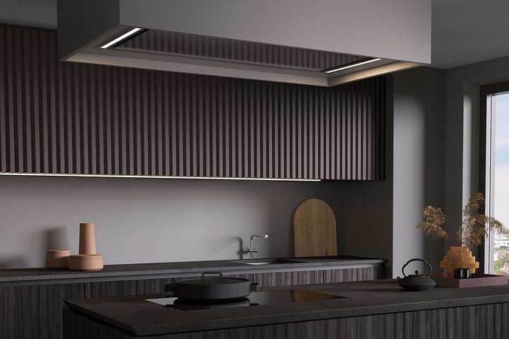 Produktbild Wesco Deckenhaube mit Licht Ventilator extern FVR-L 5-120 schwarz Abluft (4012335-020) (Deckenlüfter)