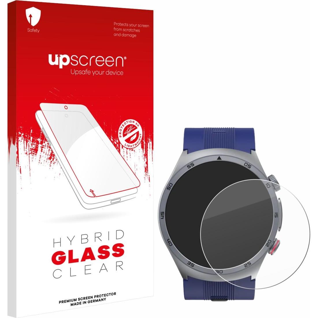 upscreen Schutzglas Schutzfolie Displayschutz Display Schutz Glas Folie klar, Smartwatch Schutzfolie, Transparent