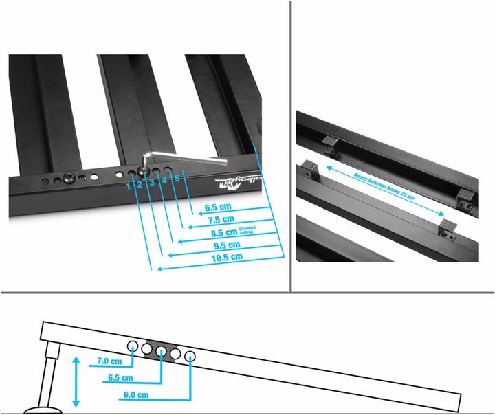 Produktbild Palmer Audio PEDALBAY® 40 Variables Pedalboard (Instrumenten Fusspedal)