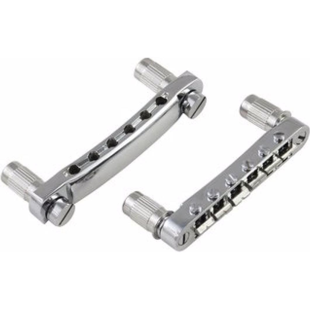 Dimavery Brücke u. Stopbar Tailpiece für LP-Modell (Instrumenten Ersatzteile), Zubehör Instrumente